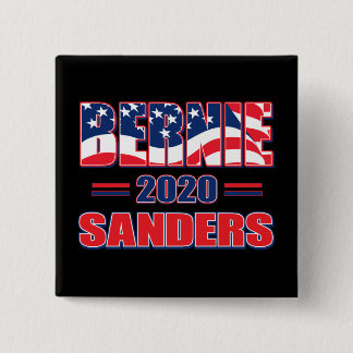 Bernie Sanders for President 2020 15 Cm Square Badge