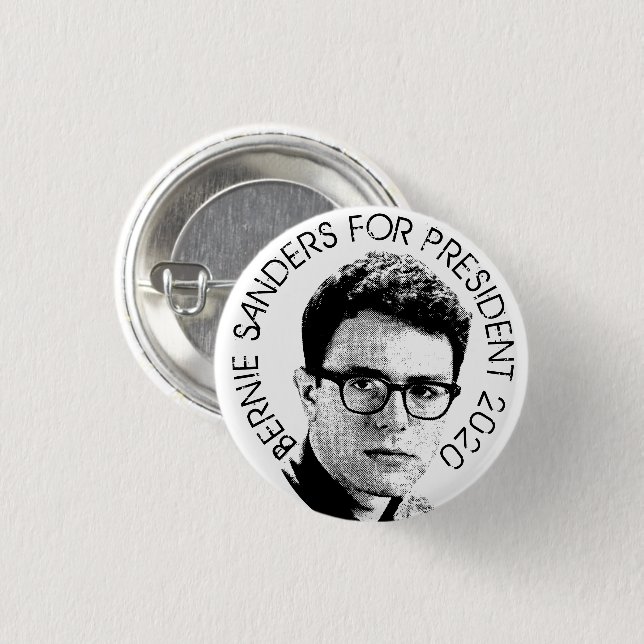 Bernie Sanders For President 3 Cm Round Badge (Front & Back)