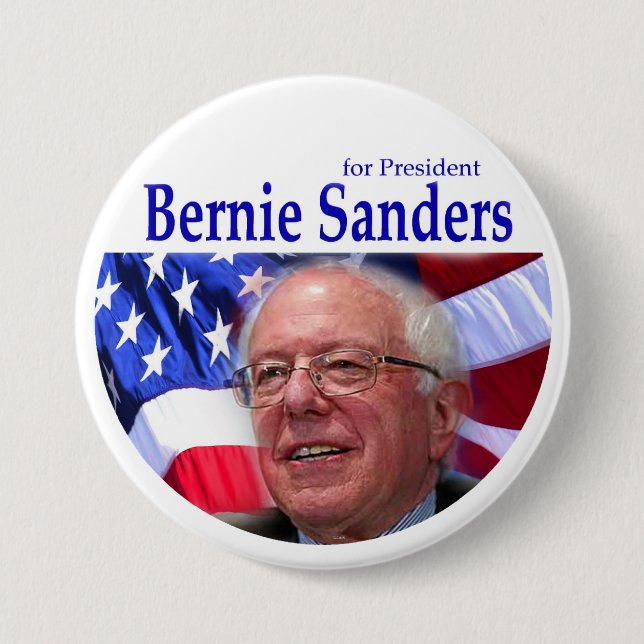 BERNIE SANDERS for President 7.5 Cm Round Badge (Front)