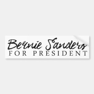 Bernie Sanders For President Autograph Bumper -.pn Bumper Sticker