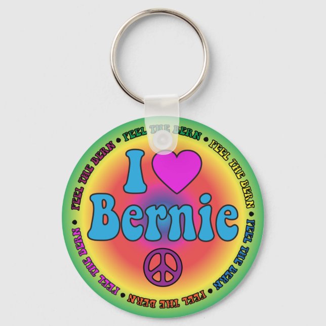 Bernie Sanders for President Key Ring (Front)