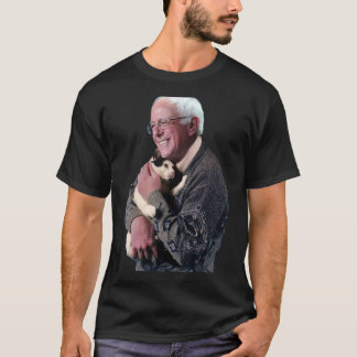 Bernie Sanders Hugging Cat Shirt Cute Animal Lover