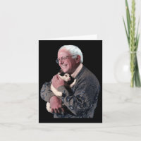 Bernie Sanders Hugging Cat Shirt Cute Animal Lover