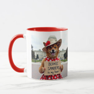 Bernie Sanders Is MY hero  Cute Dog  Mug