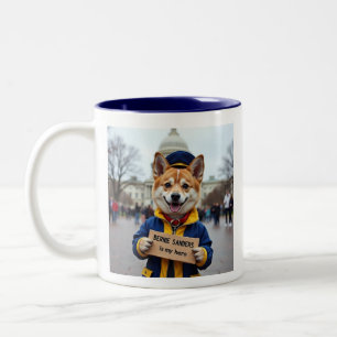 Bernie Sanders Is My Hero Two-Tone Coffee Mug