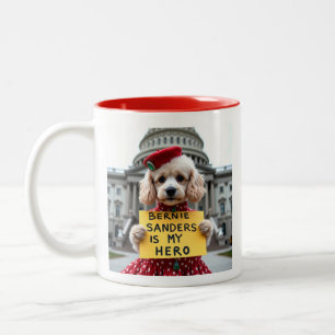 Bernie Sanders Is My Hero  Two-Tone Coffee Mug