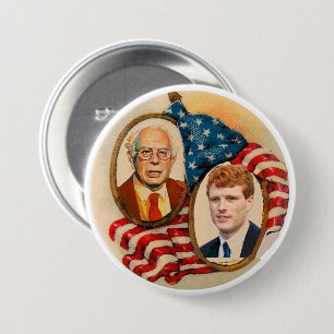 Bernie Sanders / Joe Kennedy in 2020 7.5 Cm Round Badge