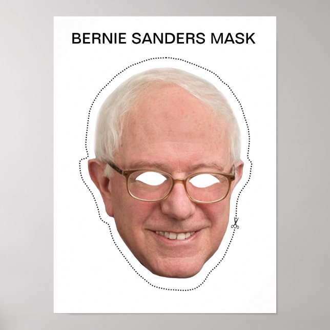 Bernie Sanders Mask Poster (Front)