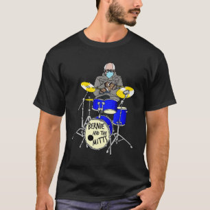 Bernie Sanders Mittens Drumming  Drum Inauguration T-Shirt