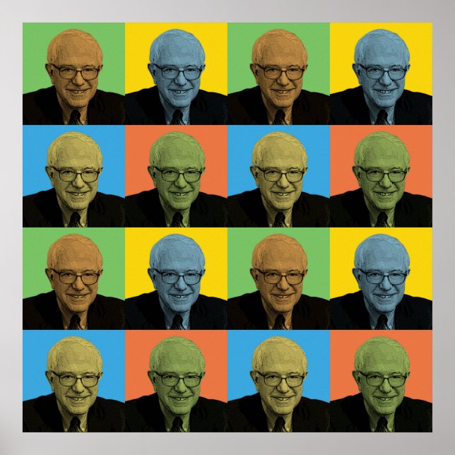 Bernie Sanders Pop-Art Poster (Front)