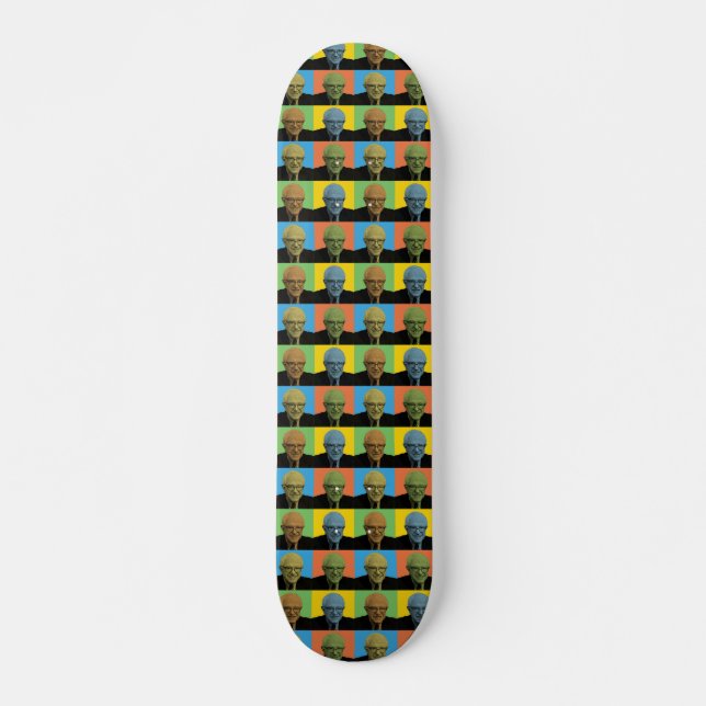 Bernie Sanders Pop-Art Skateboard (Front)