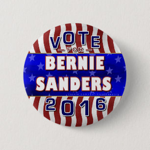 Bernie Sanders President 2016 Election Democrat 6 Cm Round Badge