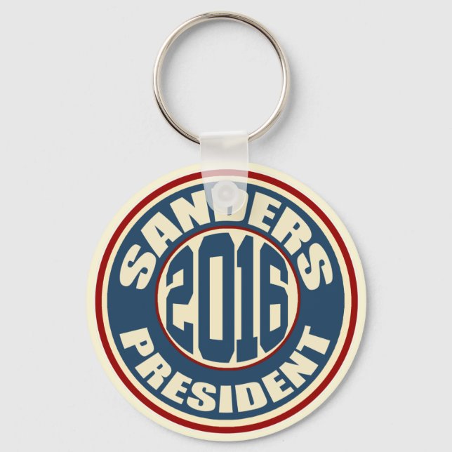 Bernie Sanders President 2016 Key Ring (Front)