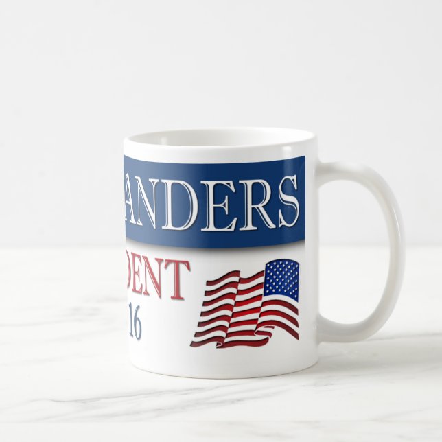 Bernie Sanders President 2016 Patriotic Coffee Mug (Right)