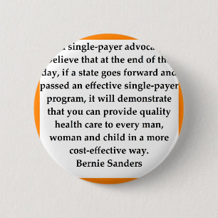 Bernie Sanders quote 6 Cm Round Badge