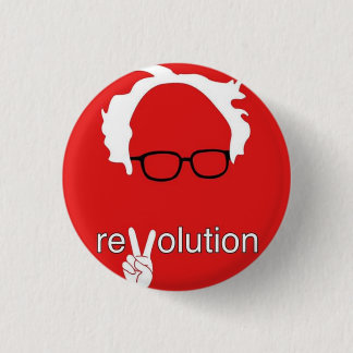 Bernie Sanders Revolution 2016 3 Cm Round Badge