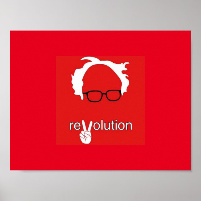 Bernie Sanders Revolution Poster (Front)