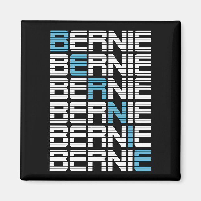 BERNIE sanders textStacks Magnet (Front)