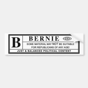 Bernie Sanders Warning Label