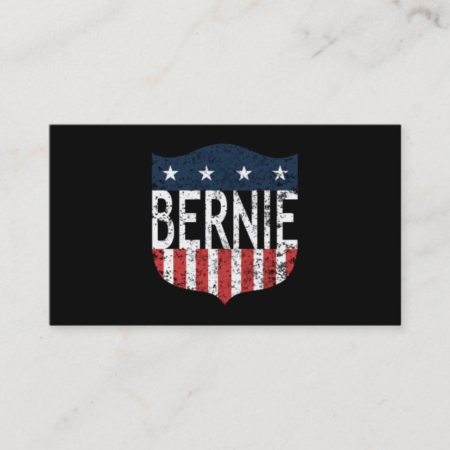 BERNIE stars and stripes Business Card (Front)