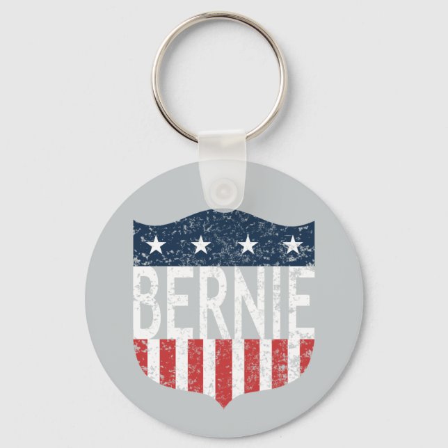 BERNIE stars and stripes Key Ring (Front)