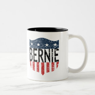 BERNIE stars and stripes Two-Tone Coffee Mug