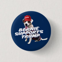 Bernie Trump funny 2020 button