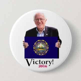 Bernie Will win the New Hampshire Primary 7.5 Cm Round Badge
