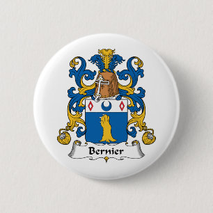 Bernier Family Crest 6 Cm Round Badge