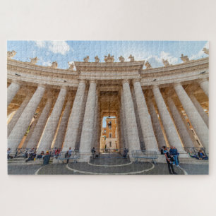 Bernini colonnade, St. Peter square, Rome, Italy Jigsaw Puzzle