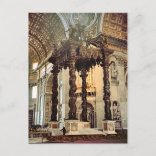 Bernini's canopy over the high altar postcard