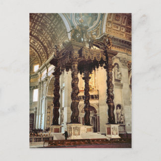 Bernini's canopy over the high altar postcard