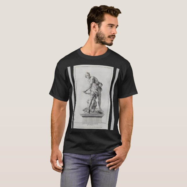Bernini's David in an engraving by Nicolas Dorigny T-Shirt (Front Full)