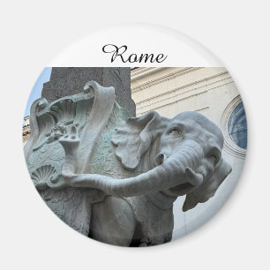 Bernini's Elephant and Obelisk - Rome Italy Magnet