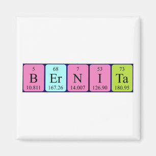 Bernita periodic table name magnet