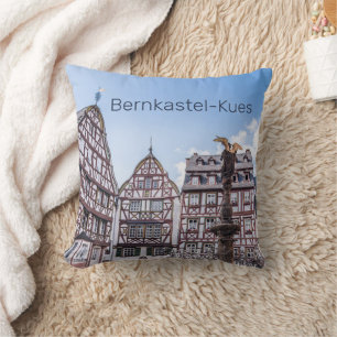 Bernkastel-Kues Historic Facades Germany Souvenir Cushion