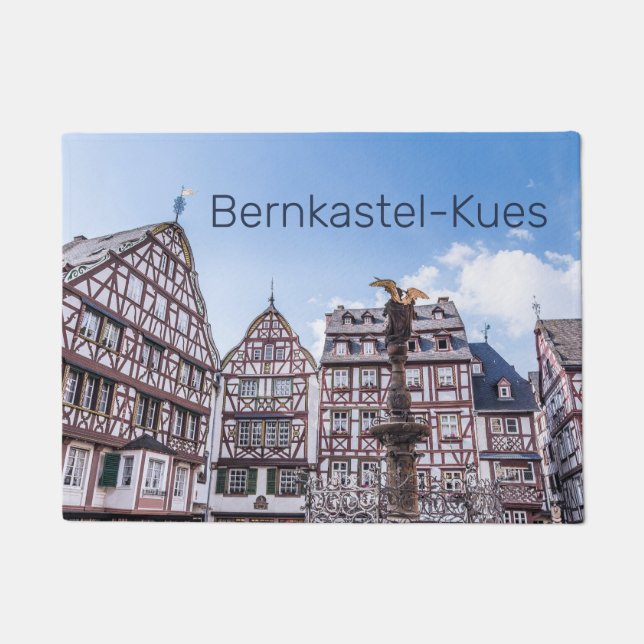 Bernkastel-Kues Historic Facades Germany Souvenir Doormat (Front)