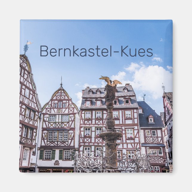 Bernkastel-Kues Historic Facades Germany Souvenir Magnet (Front)