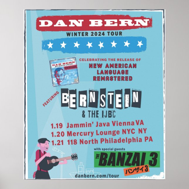 Bernstein & the IJBC Winter Tour 2024 Poster (Front)