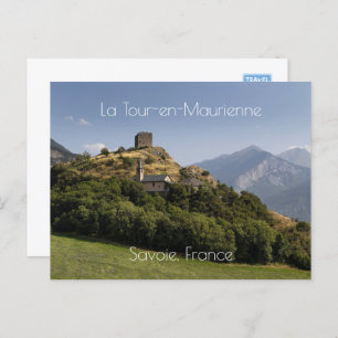 Berolds Tower, La Tour-en-Maurienne, France Postcard