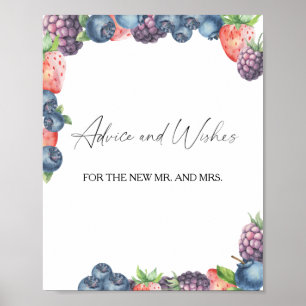 Berries - Advice and Wishes for Newlyweds Poster