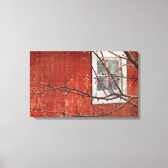 Berries and Barn Canvas Print (Front)