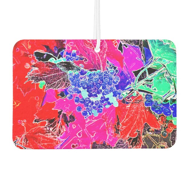 BERRIES AND LEAVES CAR AIR FRESHENER (Front)