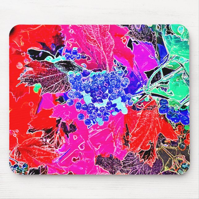 BERRIES AND LEAVES MOUSE MAT (Front)