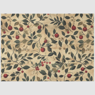 Berries Christmas Art Tissue Paper