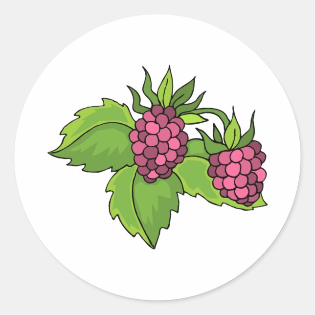 Berries Classic Round Sticker (Front)