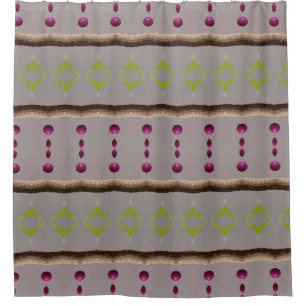 Berries Ikat 11 Shower Curtain