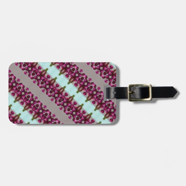 Berries Ikat 2 Luggage Tag (Front Horizontal)