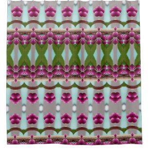 Berries Ikat 7 Shower Curtain