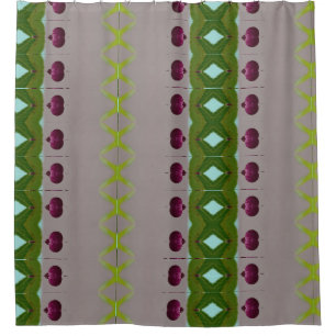 Berries Ikat 8 Shower Curtain
